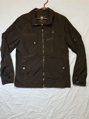 G-Star Raw Full Zip Timor Biker Overshirt Windbreaker Jacket